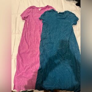 Time and Tru pink and blue dress